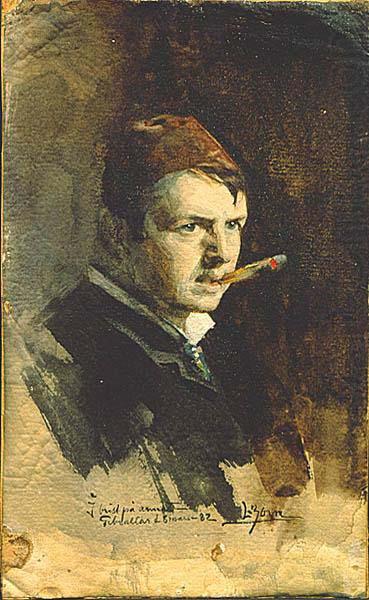 Self portrait,, Anders Zorn